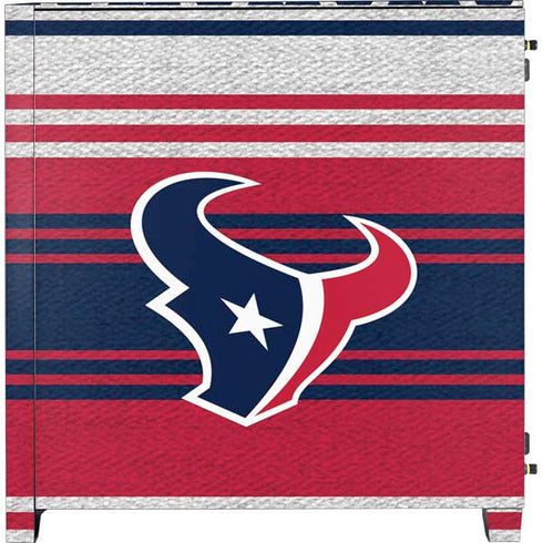 NFL Houston Texans Trailblazer Corsair 4000D Tempered Glass Mid-Tower ATX Case Skin