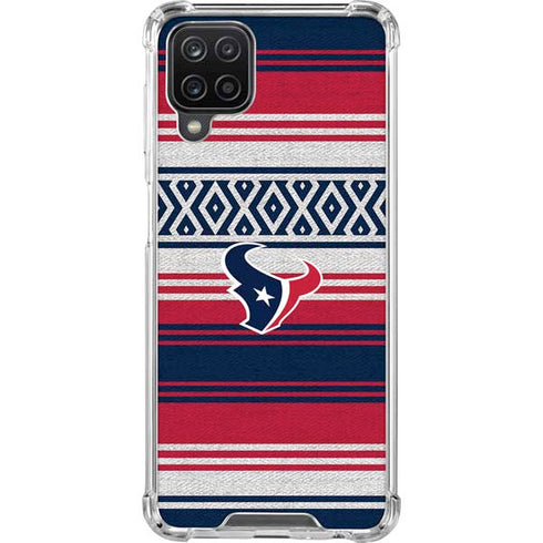 NFL Houston Texans Trailblazer Galaxy A12 Clear Case