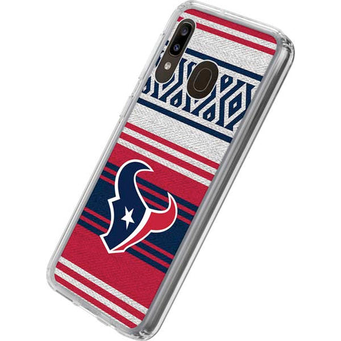 NFL Houston Texans Trailblazer Galaxy A20 Clear Case