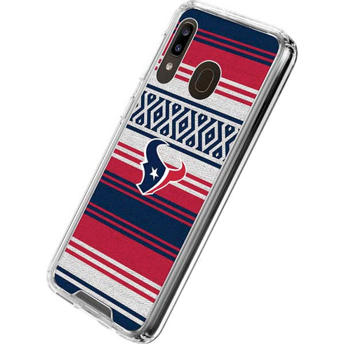 NFL Houston Texans Trailblazer Galaxy A30 Clear Case