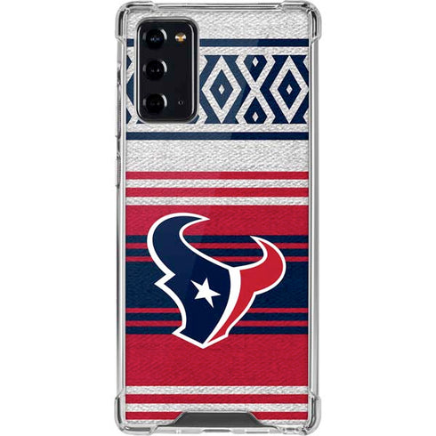 NFL Houston Texans Trailblazer Galaxy Note20 5G Clear Case