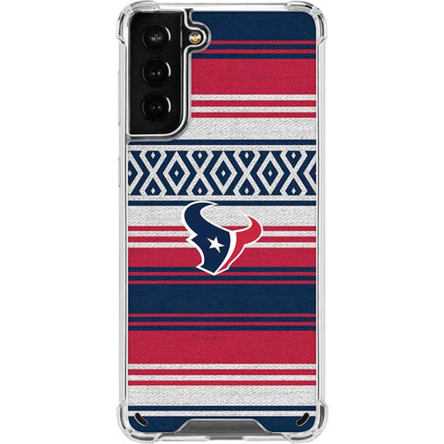 NFL Houston Texans Trailblazer Galaxy S21 Plus 5G Clear Case