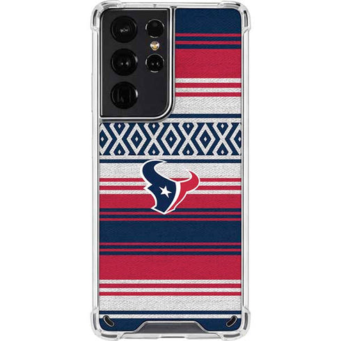 NFL Houston Texans Trailblazer Galaxy S21 Ultra 5G Clear Case