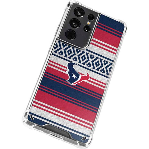 NFL Houston Texans Trailblazer Galaxy S21 Ultra 5G Clear Case