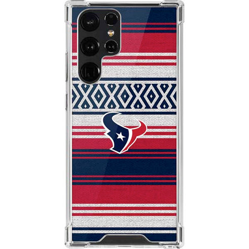 NFL Houston Texans Trailblazer Galaxy S22 Ultra Clear Case