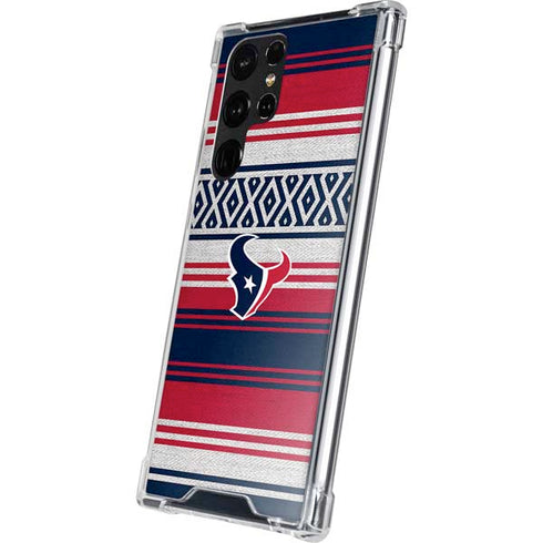 NFL Houston Texans Trailblazer Galaxy S22 Ultra Clear Case