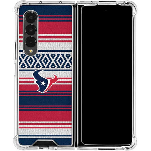 NFL Houston Texans Trailblazer Galaxy Z Fold4 5G Clear Case