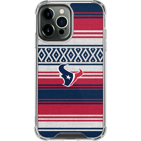 NFL Houston Texans Trailblazer iPhone 13 Pro Max Clear Case