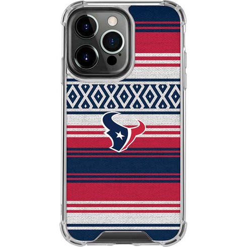 NFL Houston Texans Trailblazer iPhone 14 Pro Clear Case