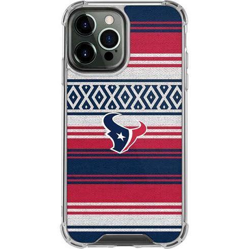 NFL Houston Texans Trailblazer iPhone 15 Pro Max Clear Case
