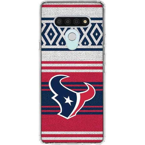 NFL Houston Texans Trailblazer LG Stylo 6 Clear Case