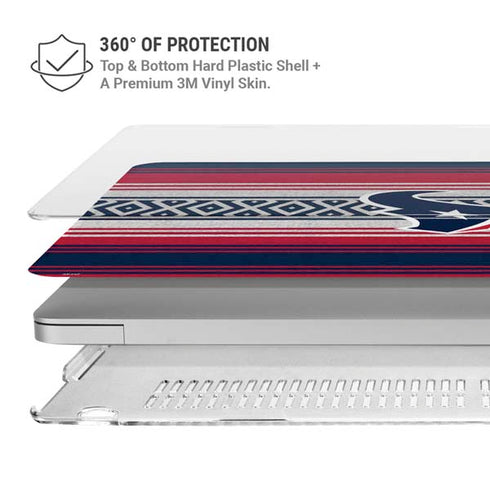 NFL Houston Texans Trailblazer MacBook Pro 13in (2020) Case plus Skin