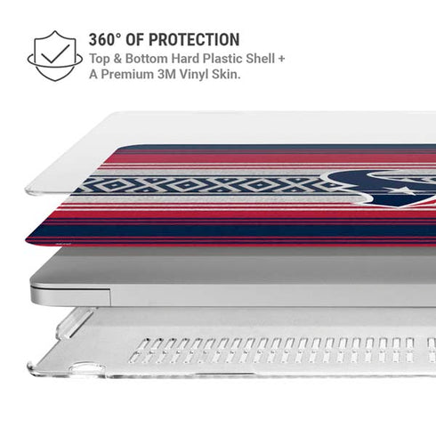 NFL Houston Texans Trailblazer MacBook Pro 15in (2016-19) Case plus Skin