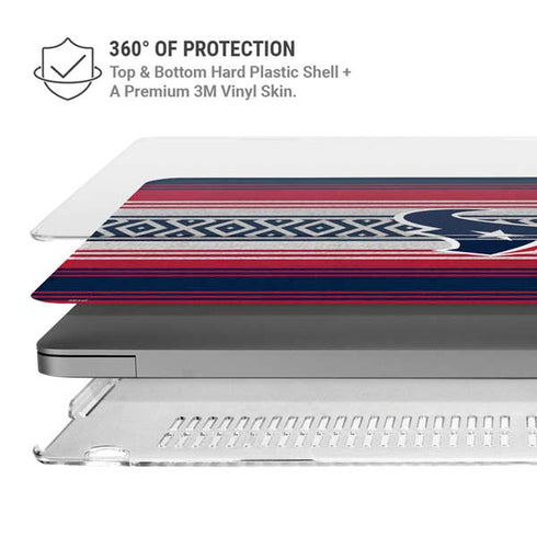 NFL Houston Texans Trailblazer MacBook Pro 16in (2021-25) Case plus Skin