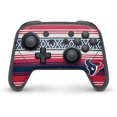 NFL Houston Texans Trailblazer Nintendo Switch Pro Controller Skin