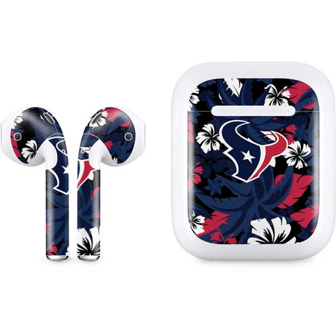 NFL Houston Texans Tropical Print Apple AirPods Skin