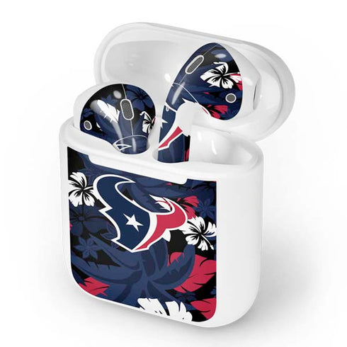 NFL Houston Texans Tropical Print Apple AirPods Skin