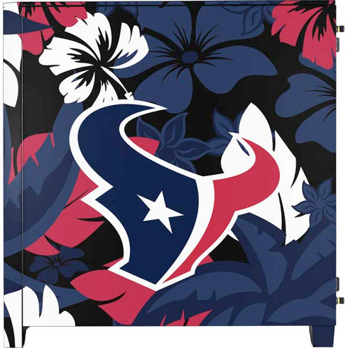 NFL Houston Texans Tropical Print Corsair 4000D Tempered Glass Mid-Tower ATX Case Skin
