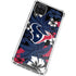 NFL Houston Texans Tropical Print Galaxy A12 Clear Case