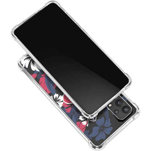 NFL Houston Texans Tropical Print Galaxy A32 5G Clear Case