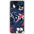 NFL Houston Texans Tropical Print Galaxy A50 Clear Case