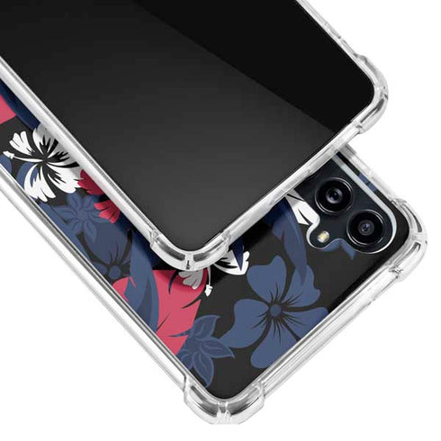 NFL Houston Texans Tropical Print Galaxy A54 5G Clear Case