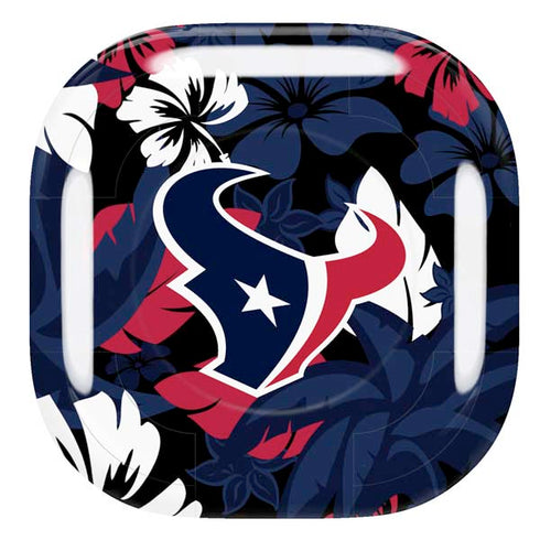 NFL Houston Texans Tropical Print Galaxy Buds Pro Skin