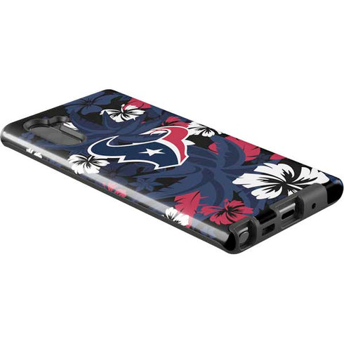 NFL Houston Texans Tropical Print Galaxy Note 10 Pro Case
