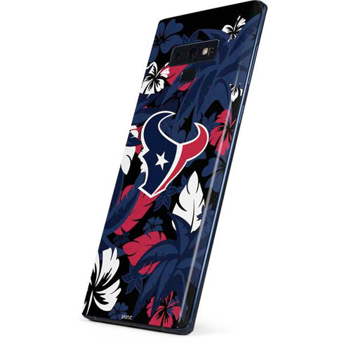 NFL Houston Texans Tropical Print Galaxy Note 9 Skin