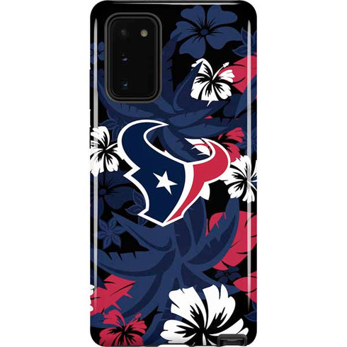 NFL Houston Texans Tropical Print Galaxy Note20 5G Pro Case