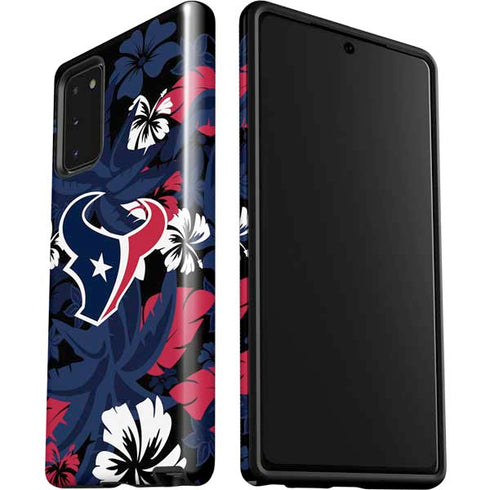 NFL Houston Texans Tropical Print Galaxy Note20 5G Pro Case