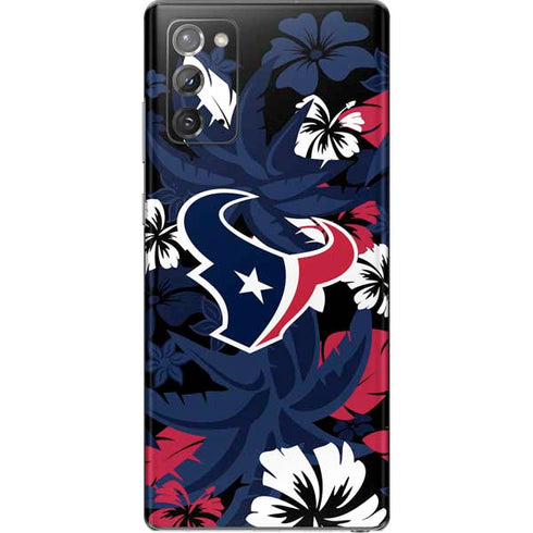 NFL Houston Texans Tropical Print Galaxy Note20 5G Skin