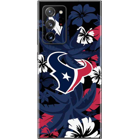 NFL Houston Texans Tropical Print Galaxy Note20 Ultra 5G Skin