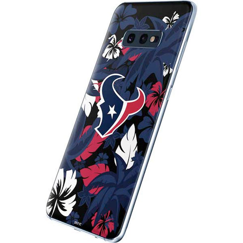 NFL Houston Texans Tropical Print Galaxy S10e Skin