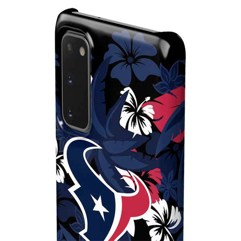 NFL Houston Texans Tropical Print Galaxy S20 Lite Case