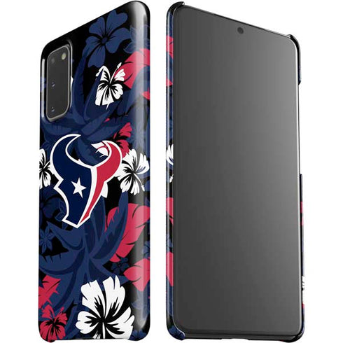 NFL Houston Texans Tropical Print Galaxy S20 Lite Case