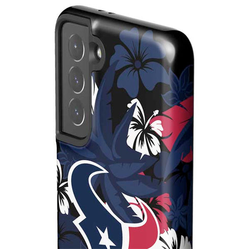 NFL Houston Texans Tropical Print Galaxy S21 5G Pro Case