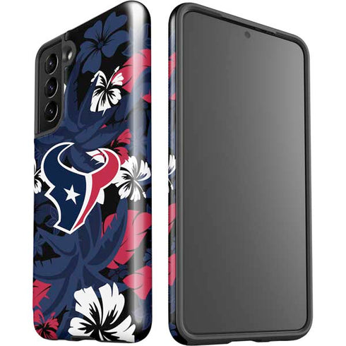 NFL Houston Texans Tropical Print Galaxy S21 5G Pro Case
