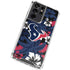 NFL Houston Texans Tropical Print Galaxy S21 Ultra 5G Clear Case
