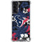 NFL Houston Texans Tropical Print Galaxy S22 Clear Case