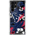 NFL Houston Texans Tropical Print Galaxy S22 Ultra Clear Case