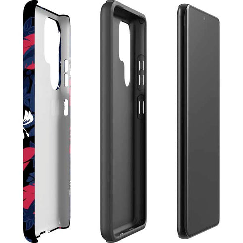 NFL Houston Texans Tropical Print Galaxy S22 Ultra Pro Case