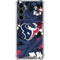 NFL Houston Texans Tropical Print Galaxy S23 FE Clear Case