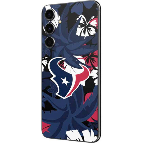 NFL Houston Texans Tropical Print Galaxy S23 FE Skin