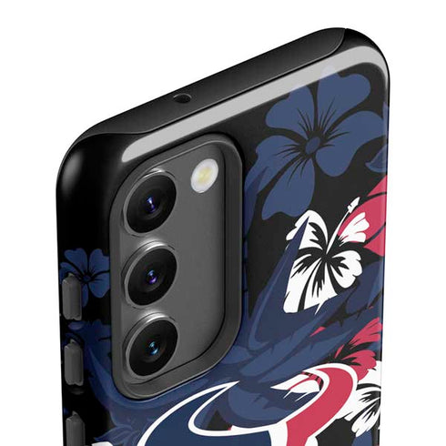 NFL Houston Texans Tropical Print Galaxy S23 Plus Pro Case
