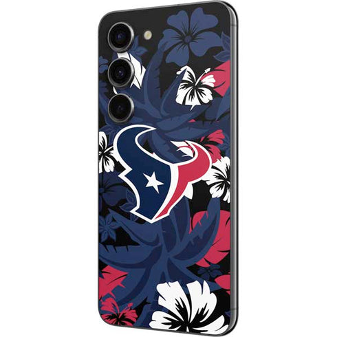 NFL Houston Texans Tropical Print Galaxy S23 Skin