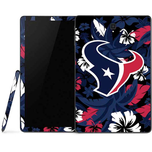 NFL Houston Texans Tropical Print Samsung Galaxy Tab Skin