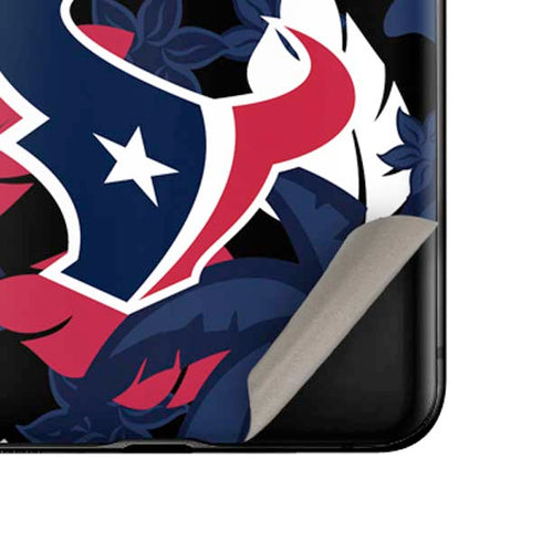 NFL Houston Texans Tropical Print Galaxy Z Flip Skin