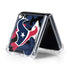 NFL Houston Texans Tropical Print Galaxy Z Flip5 5G Clear Case