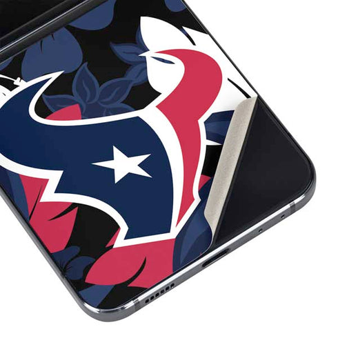 NFL Houston Texans Tropical Print Galaxy Z Flip5 5G Skin